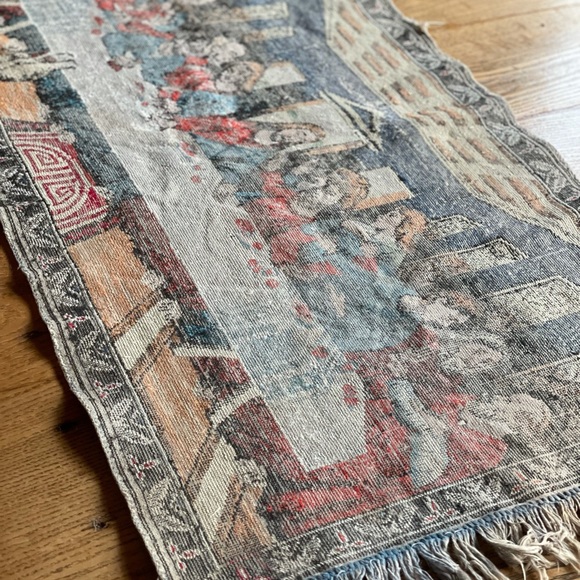 Vintage Last Supper Da Vinci Velvet Wall Hanging - Picture 6 of 7